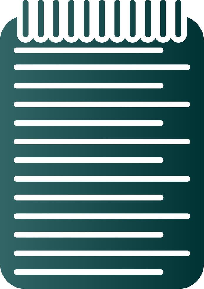 List Glyph Gradient Icon vector