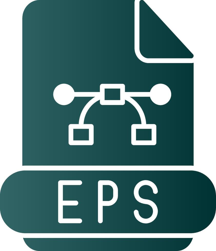 Eps Glyph Gradient Icon vector