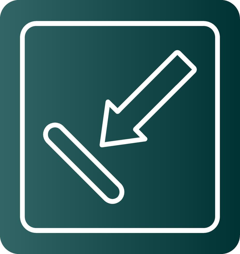 Objective Glyph Gradient Icon vector