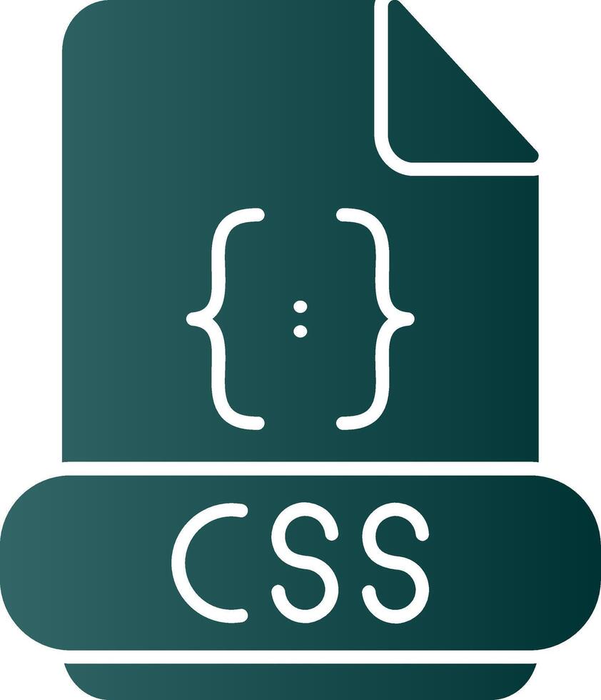 Css Glyph Gradient Icon vector
