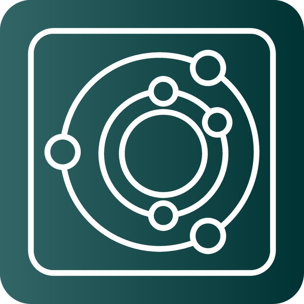 Radar Glyph Gradient Icon vector