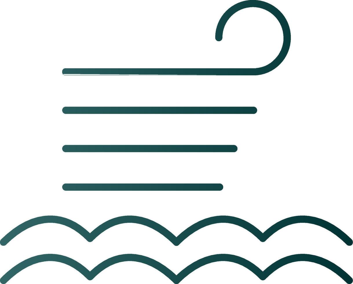 Calm Glyph Gradient Icon vector