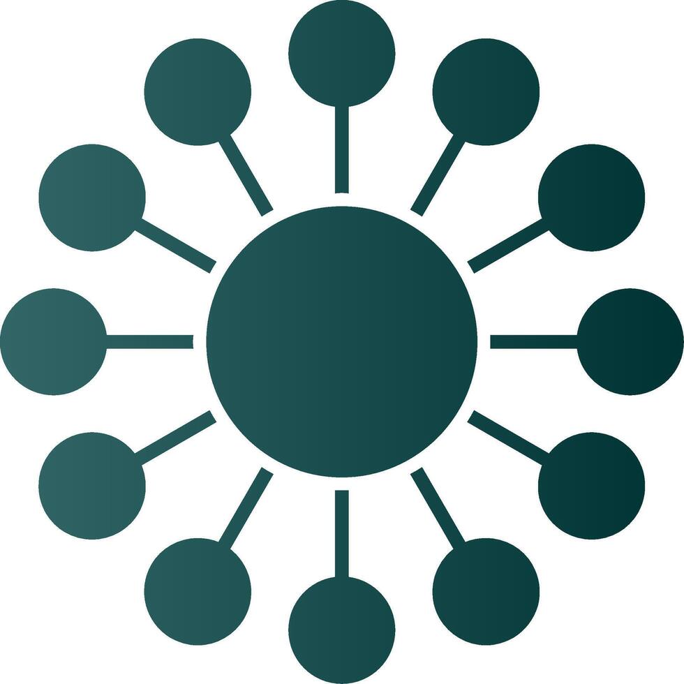 Diagram Glyph Gradient Icon vector