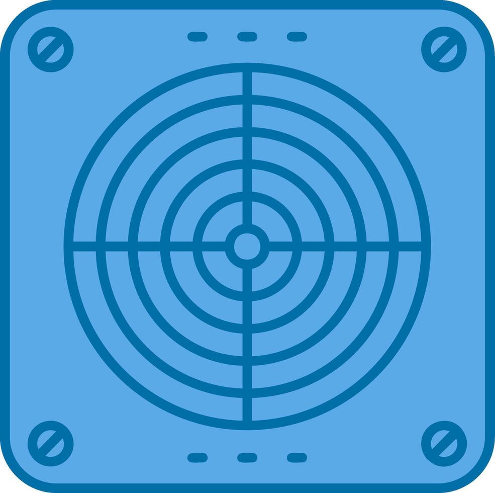 Extractor Blue Line Filled Icon vector