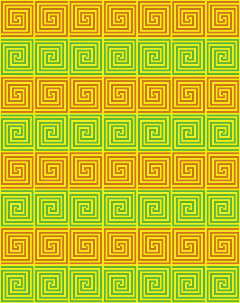 Classic Decorative Squared Spirals Seamless Pattern vector