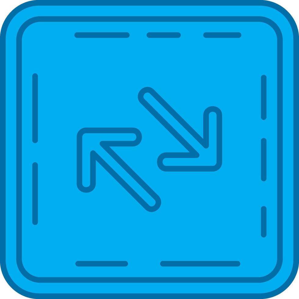 Swap Blue Line Filled Icon vector