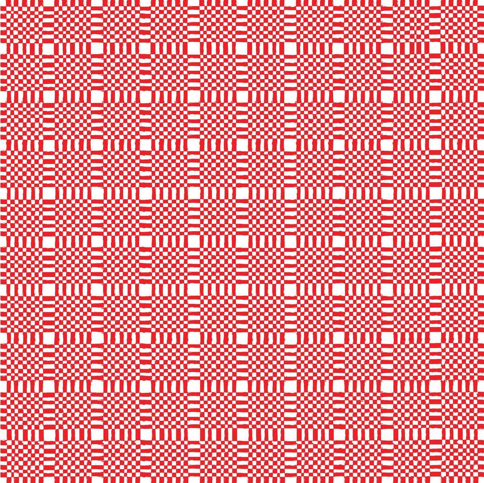 Tablecloth Red Classic Seamless Pattern vector