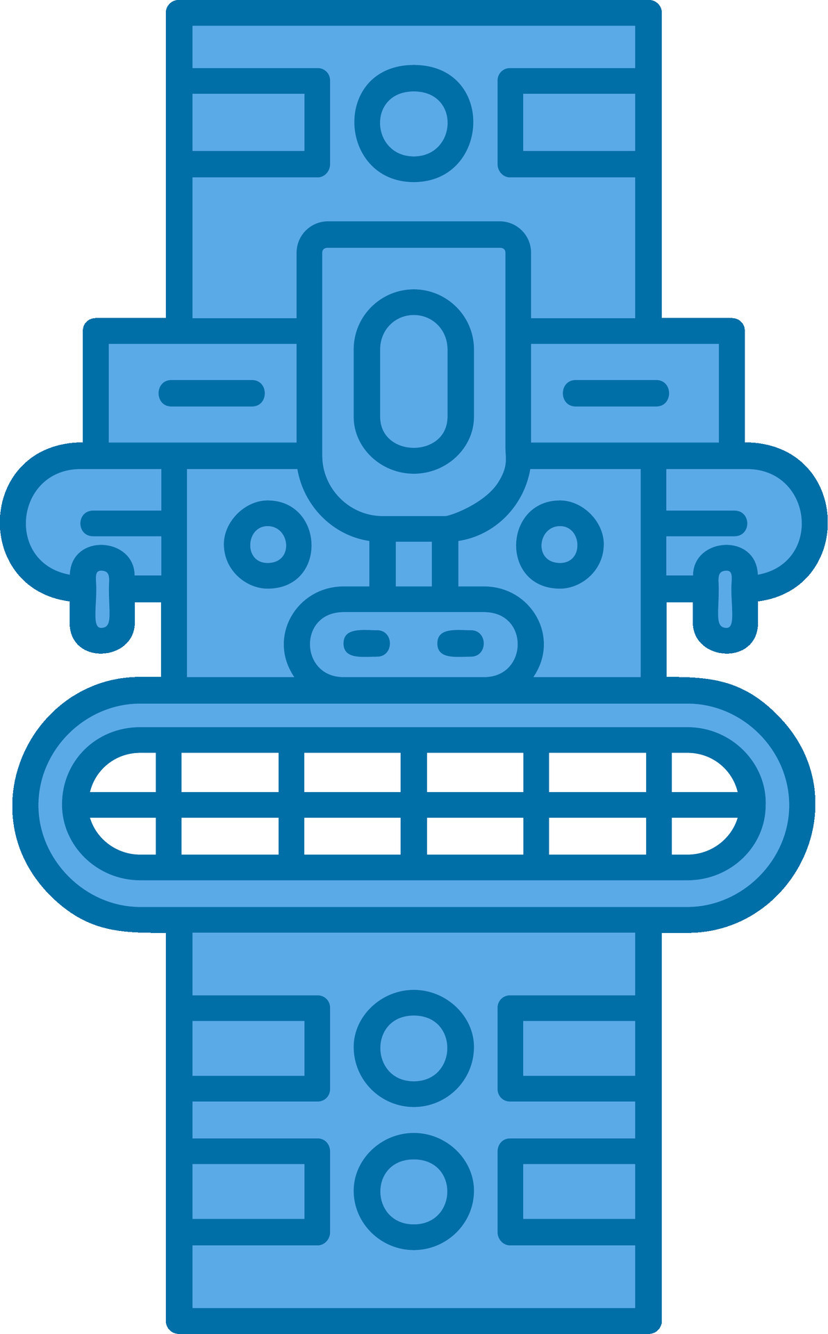 Totem Blue Line Filled Icon 38900139 Vector Art at Vecteezy