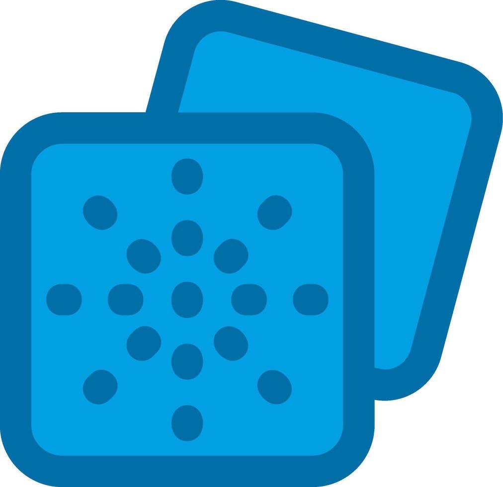 Grid dots Blue Line Filled Icon vector