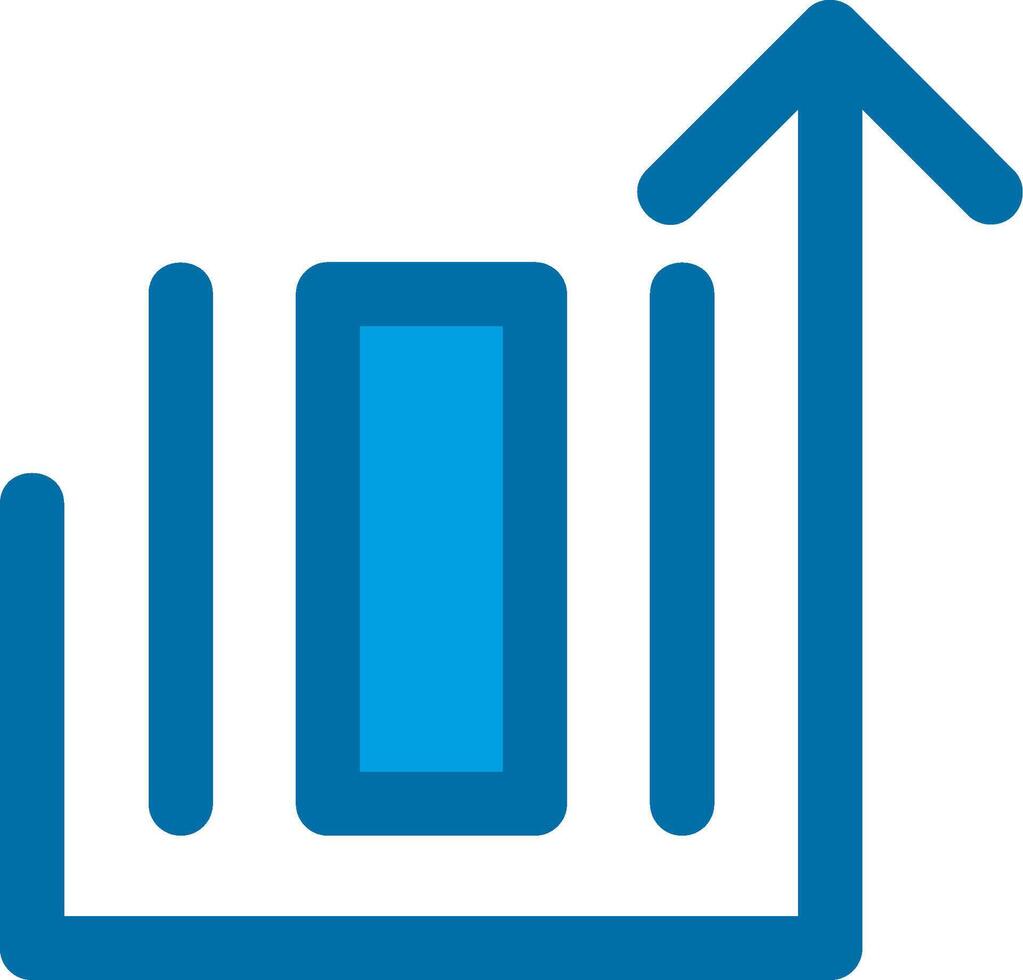 Deploy object Blue Line Filled Icon vector