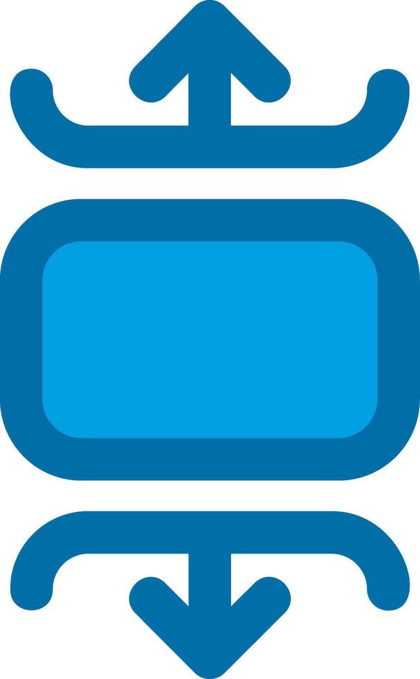 Carousel vertical Blue Line Filled Icon vector