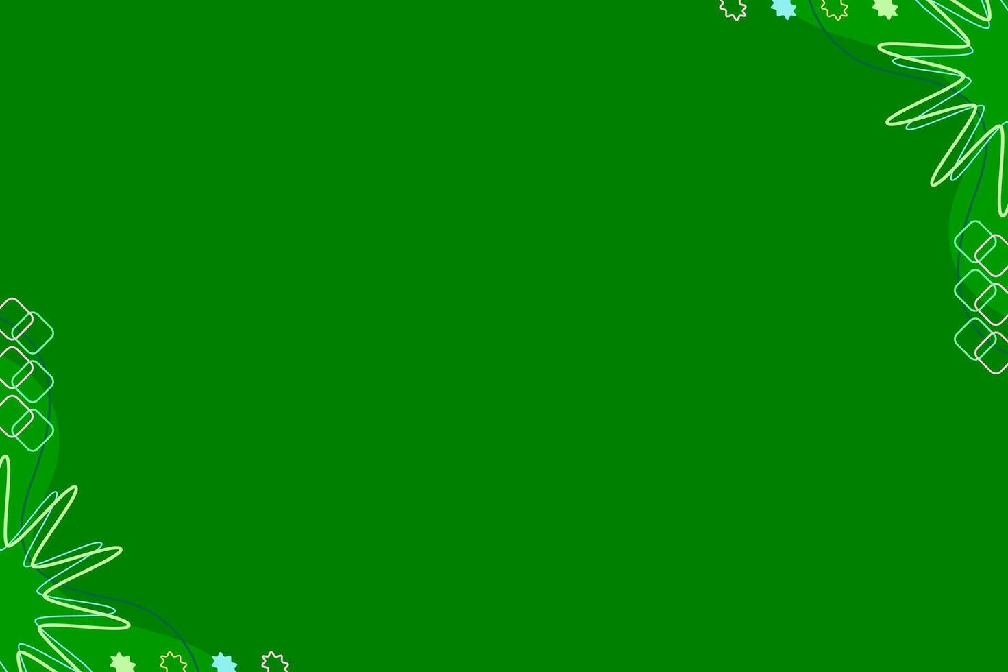 Simple Green Abstract Banner Background vector