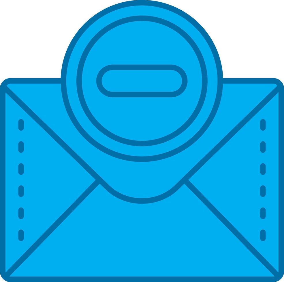 Block Blue Line Filled Icon vector