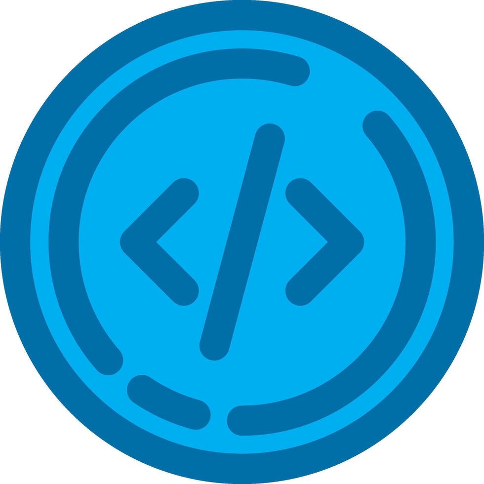 Code Blue Line Filled Icon vector