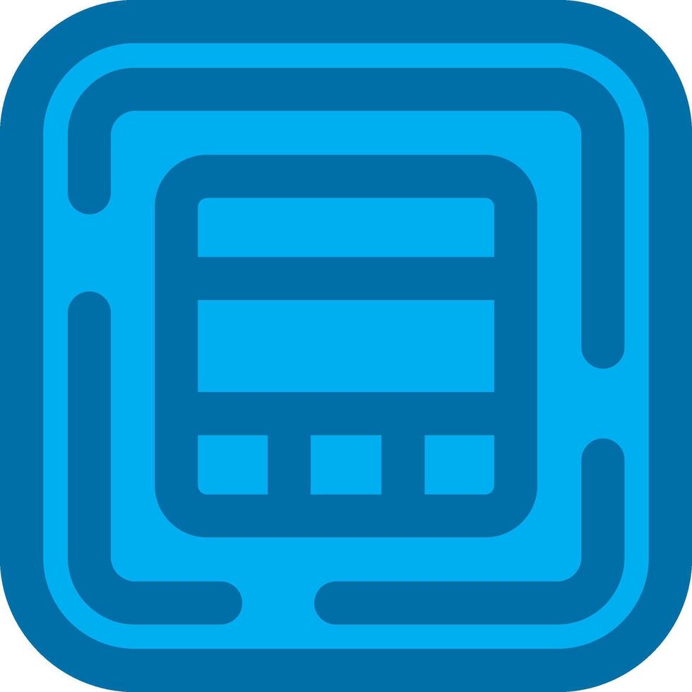 Layout Blue Line Filled Icon vector