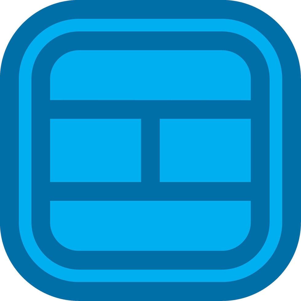 Layout Blue Line Filled Icon vector