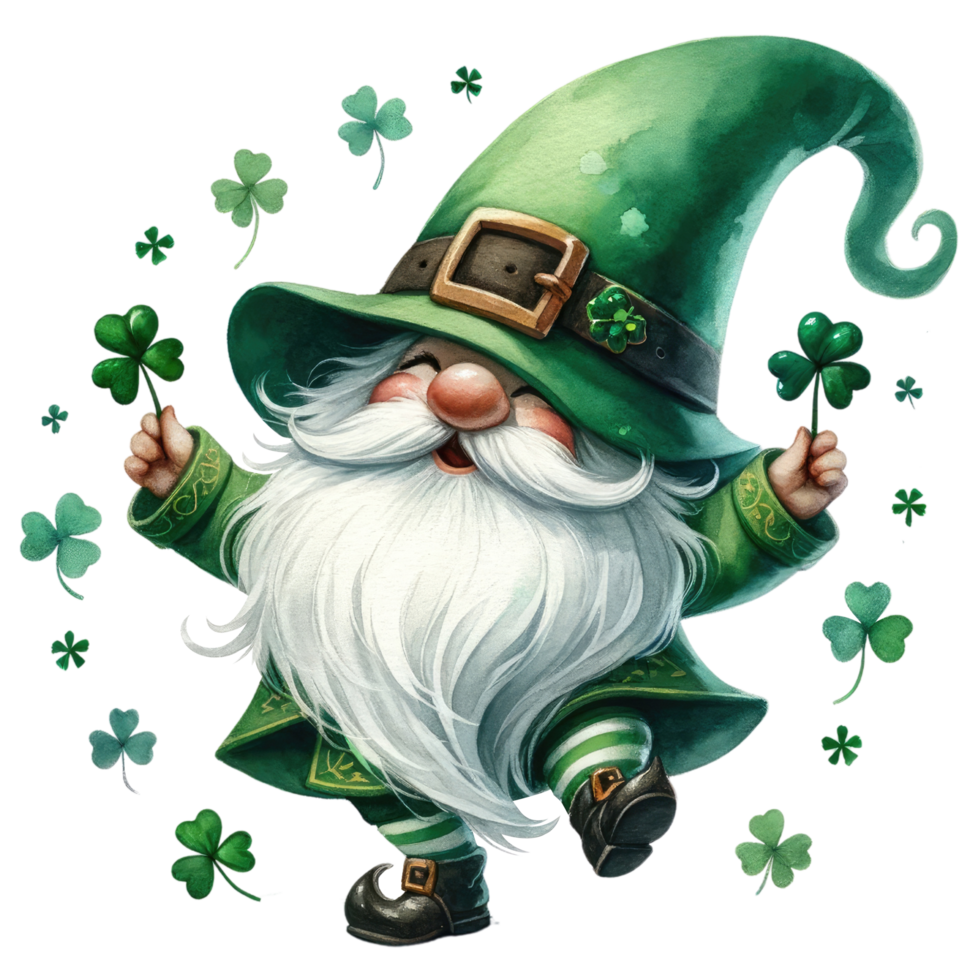 ai gegenereerd st. Patrick dag themed gnoom illustratie png