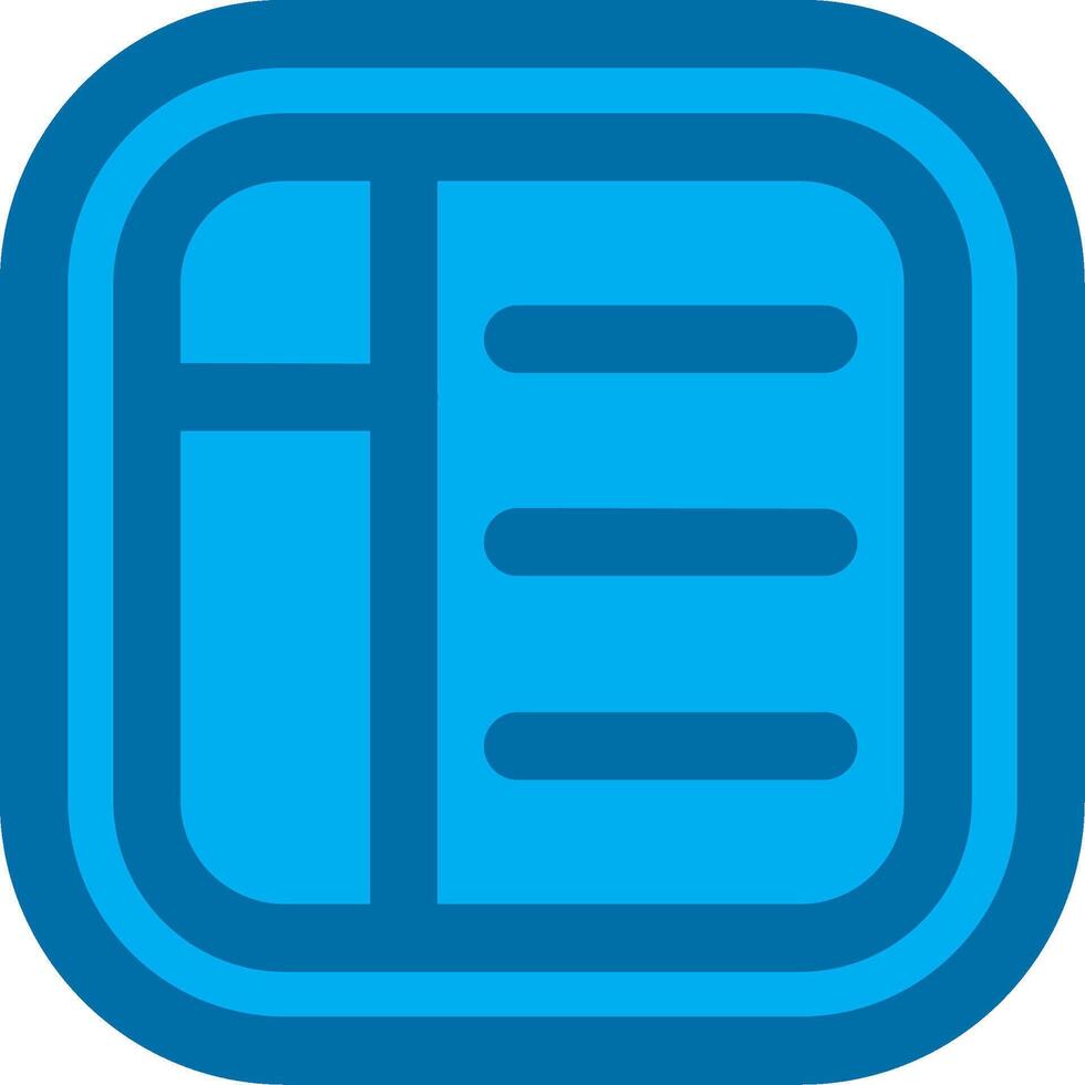 Layout Blue Line Filled Icon vector