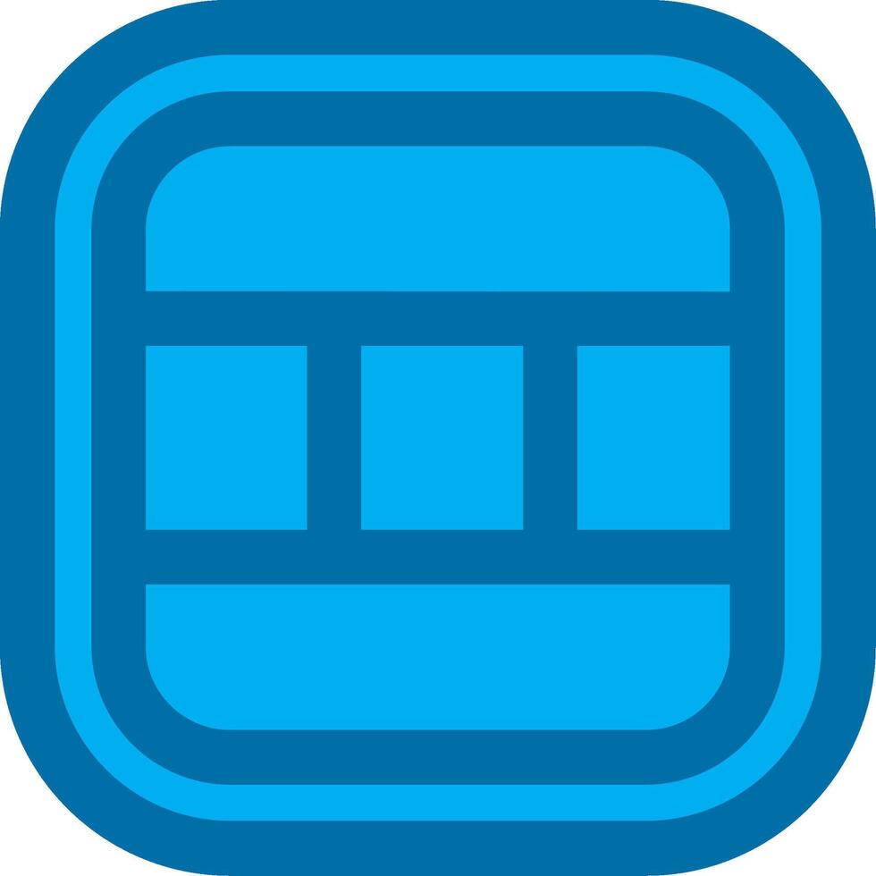 Layout Blue Line Filled Icon vector