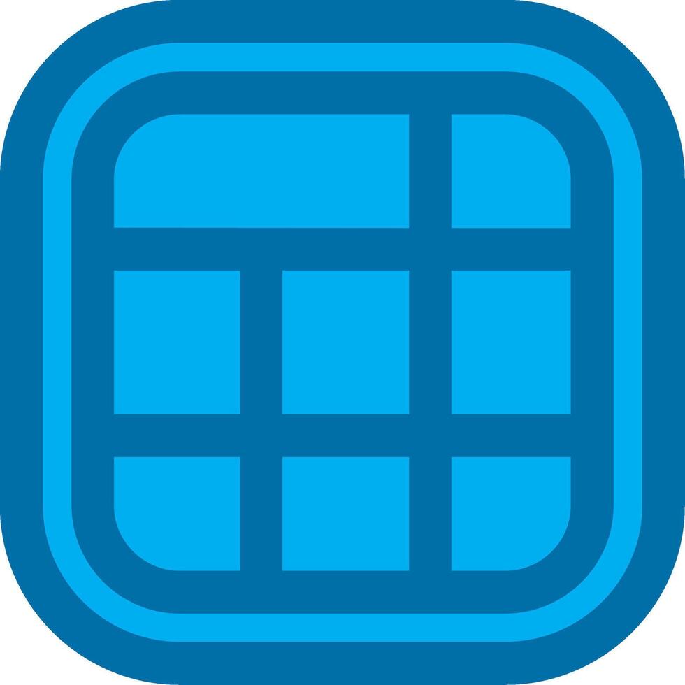 Layout Blue Line Filled Icon vector