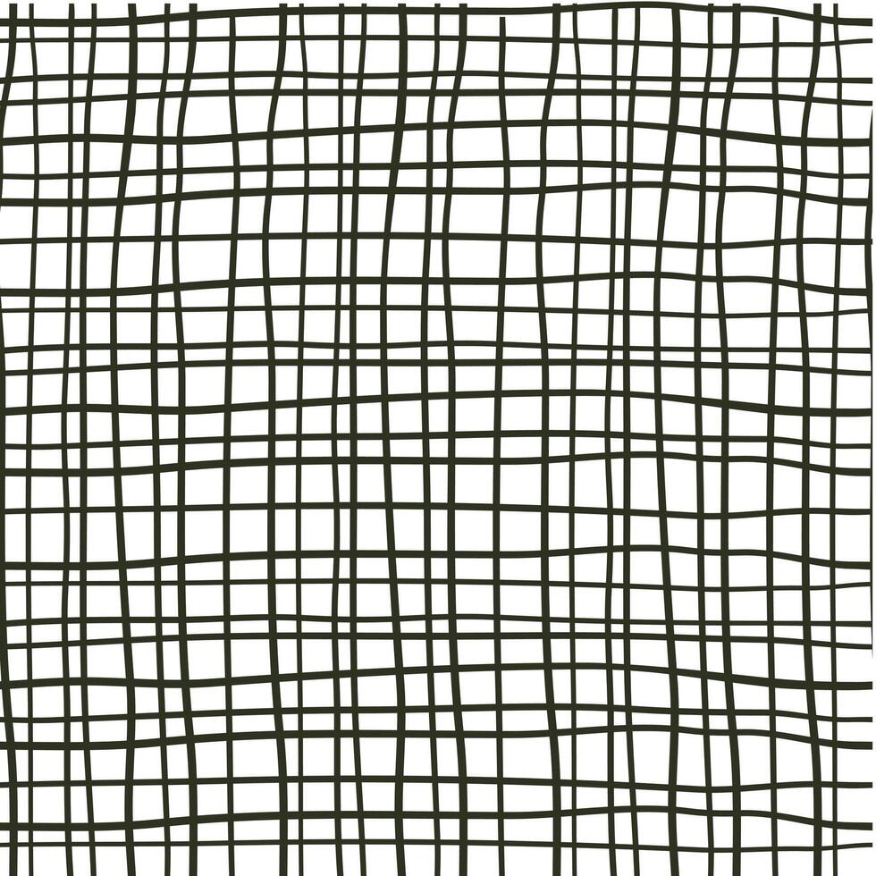 Grid, mesh, lattice, grating with distort, deform effect. Distortion, deformation array of lines - Stock vector illustration, Clip art graphics