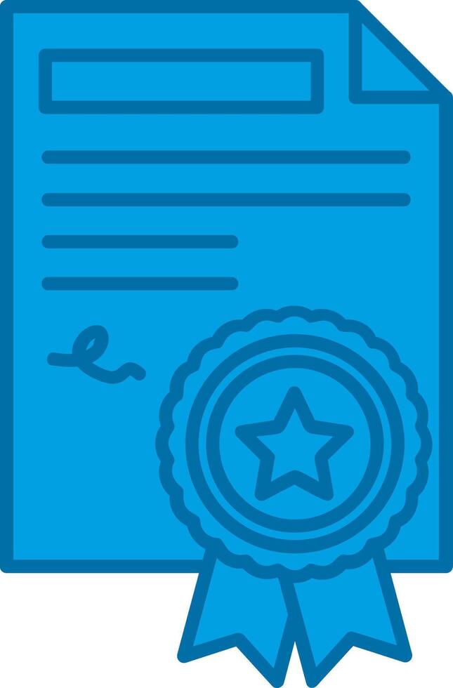 Agreement Blue Line Filled Icon vector