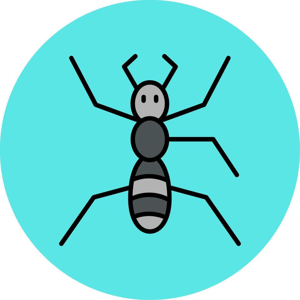 icono de vector de hormiga