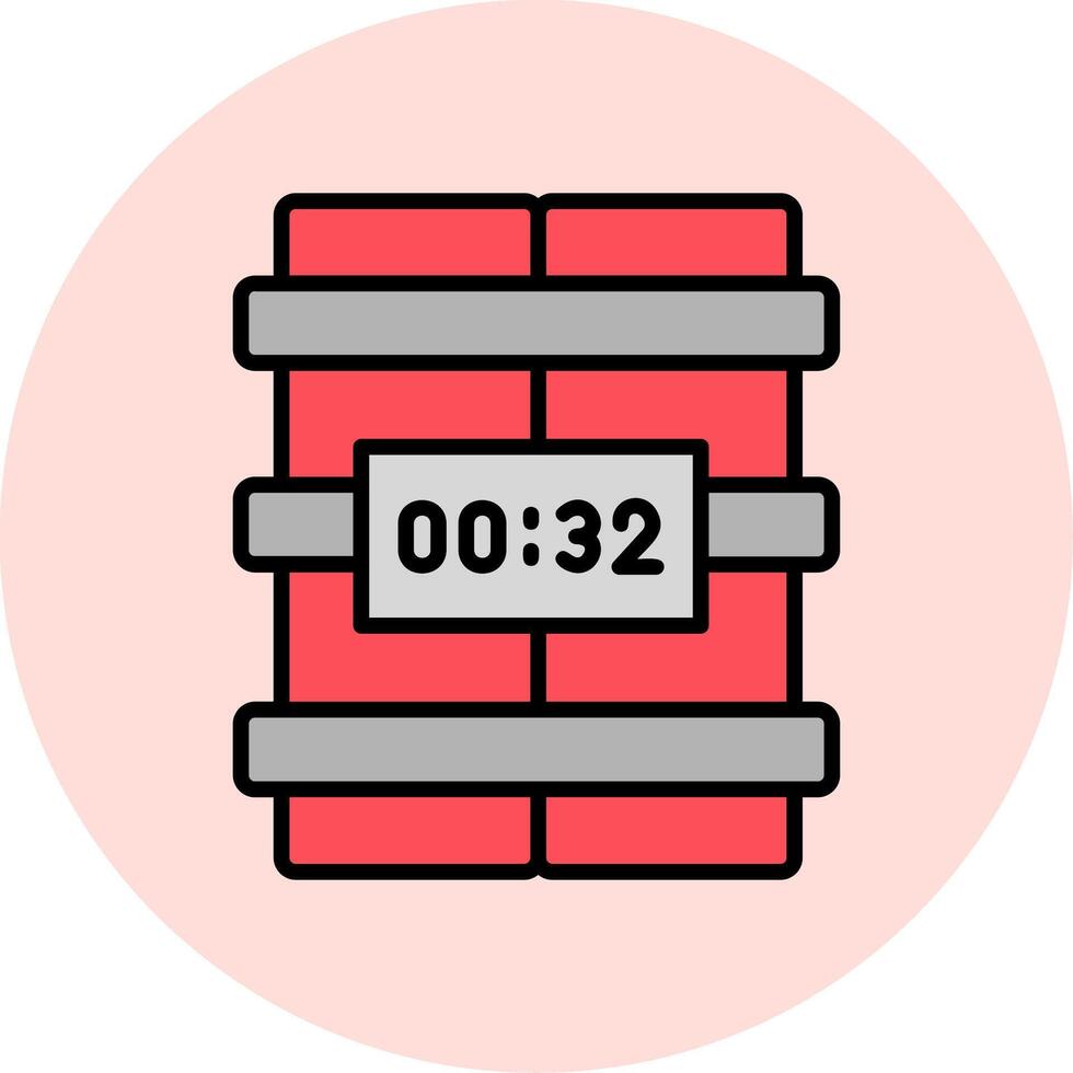 C4 Time Bomb Vector Icon