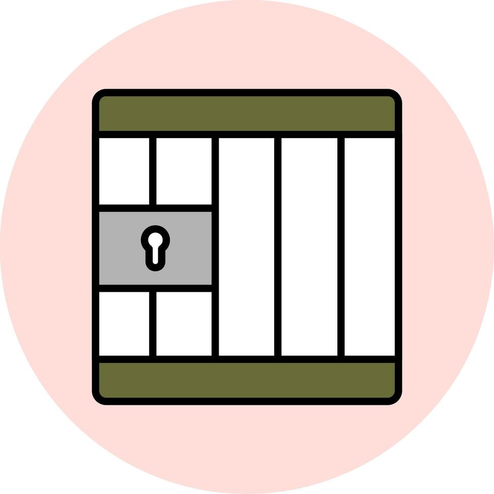 Military Jail Vector Icon