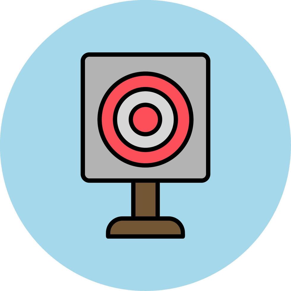 Military Target Vector Icon