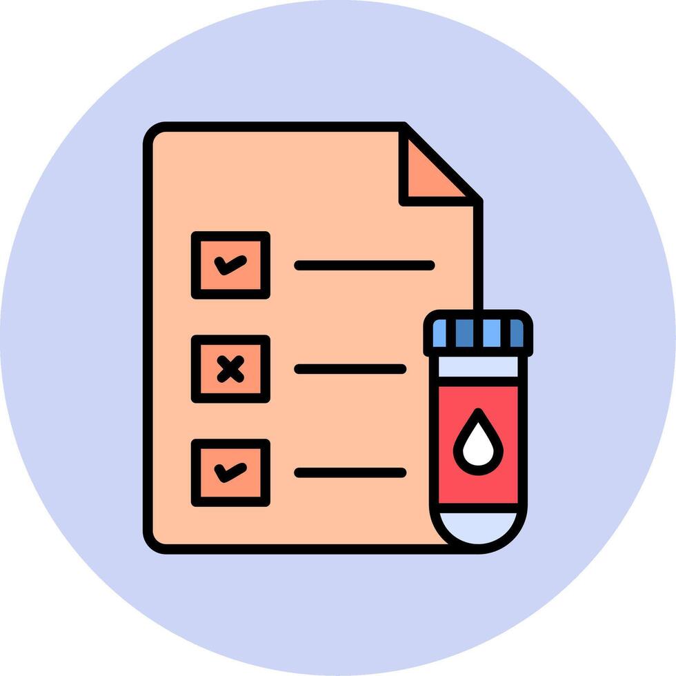 Medical Test Report Vector Icon