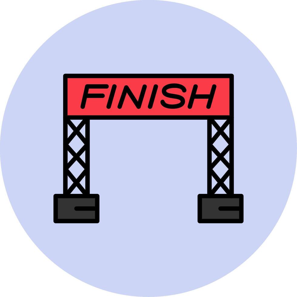 Finish Line Vector Icon