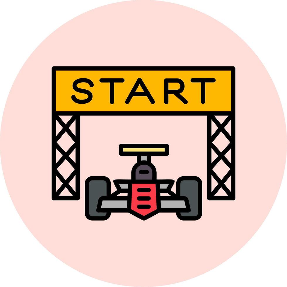 Starting Race  Vector Icon