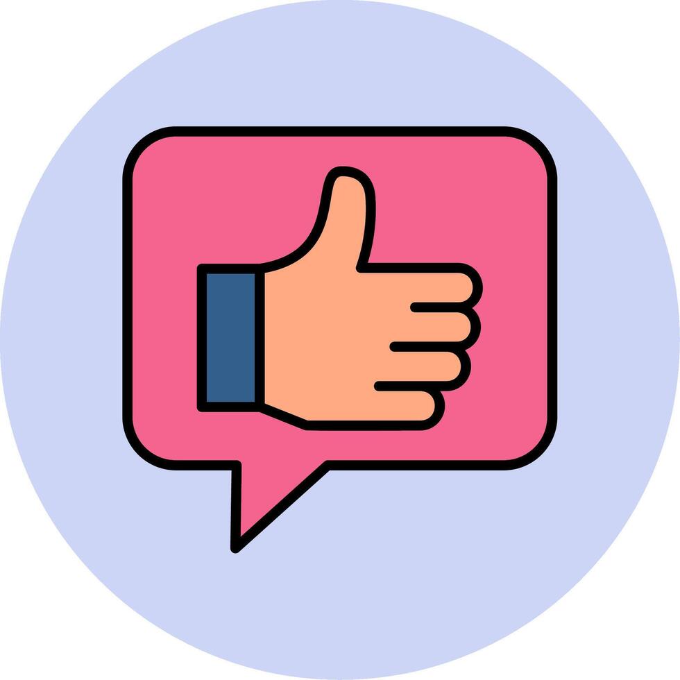 Thumbs Up Vector Icon