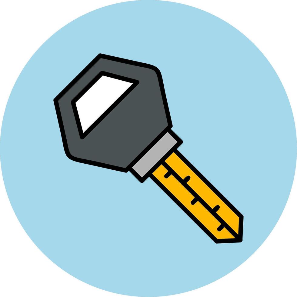 Car Key Vector Icon