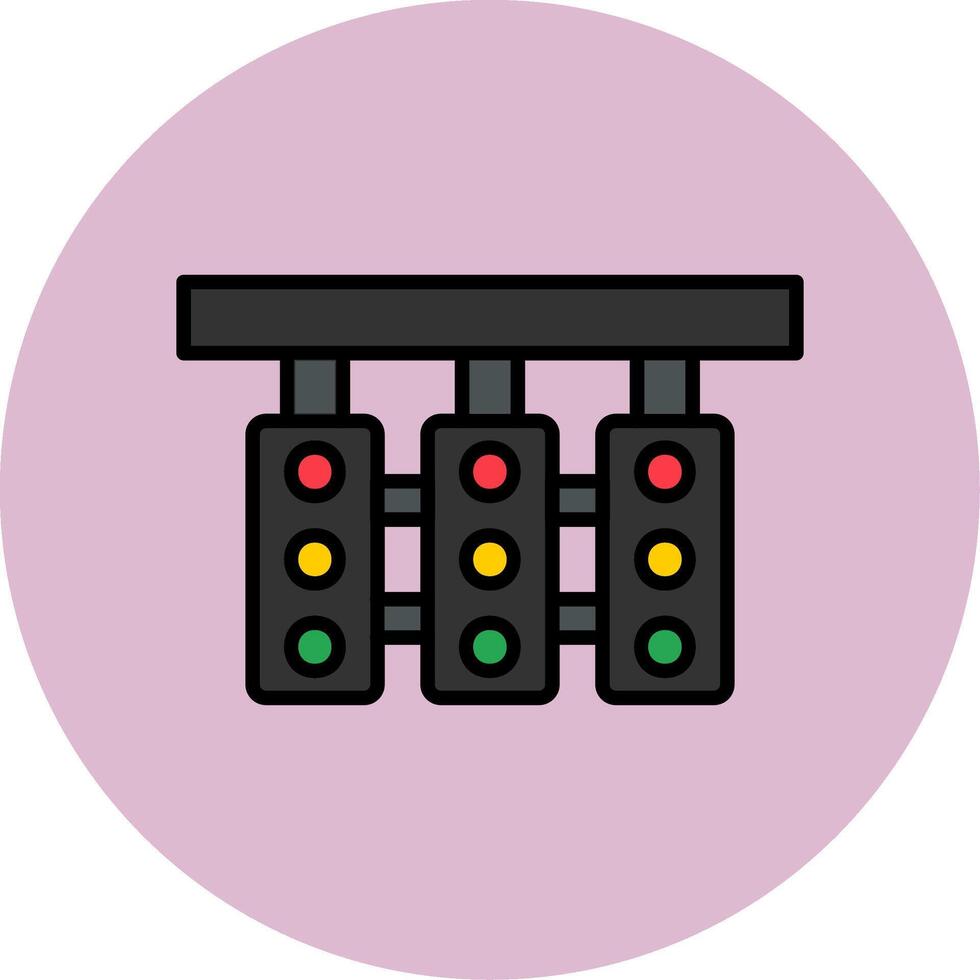 Traffic Lights Vector Icon