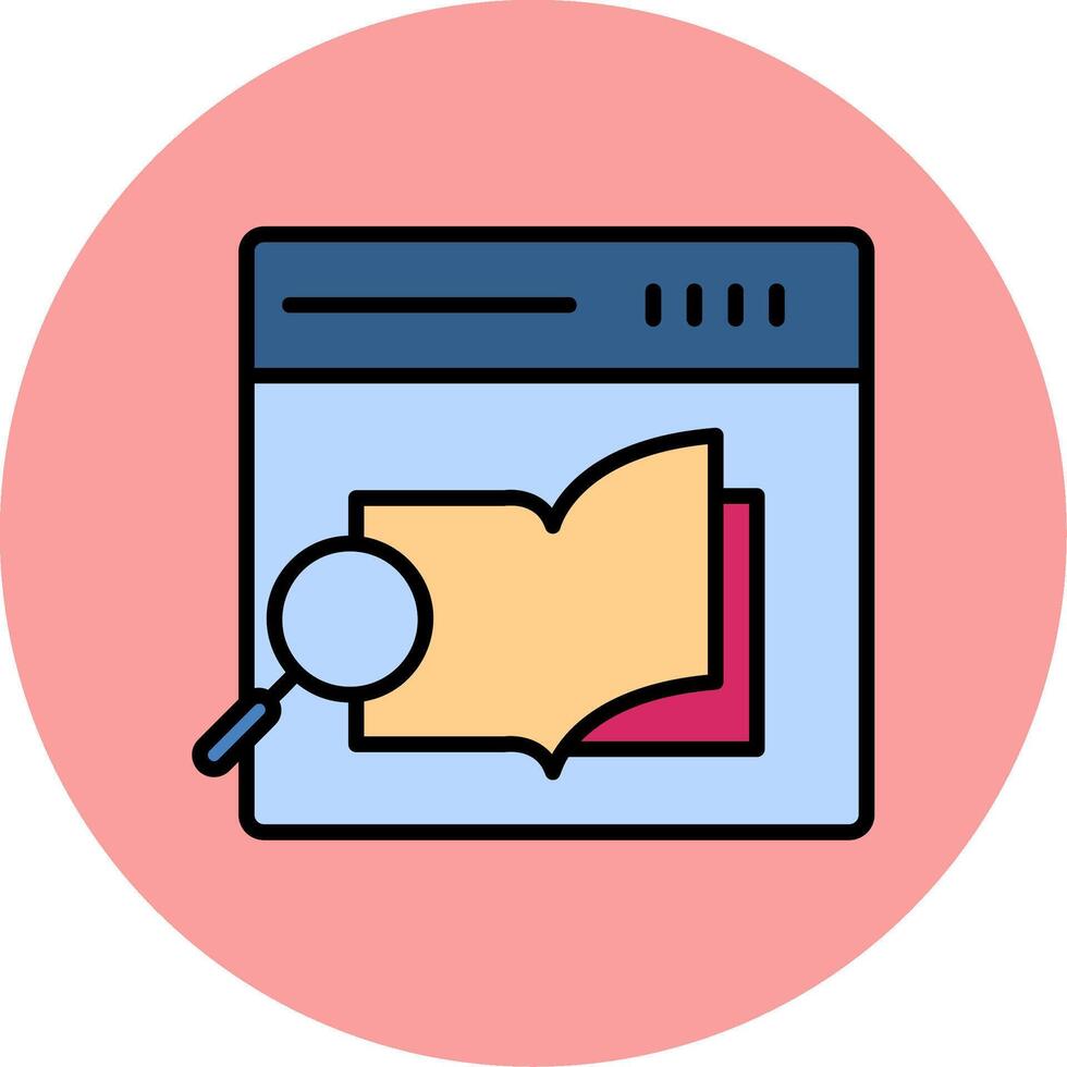 Research Book Vector Icon