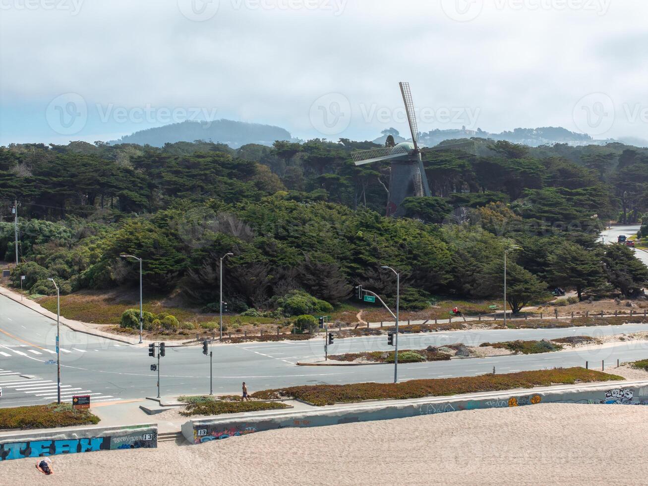 Aerial view of the Richmond and Golden Gate Park. photo