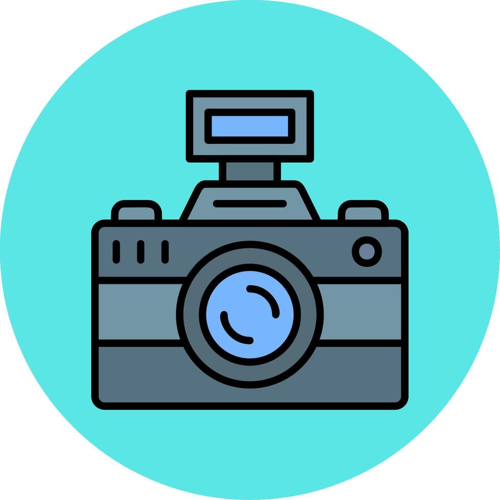 icono de vector de cámara de fotos