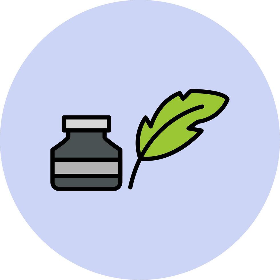 Quill And Ink Vector Icon