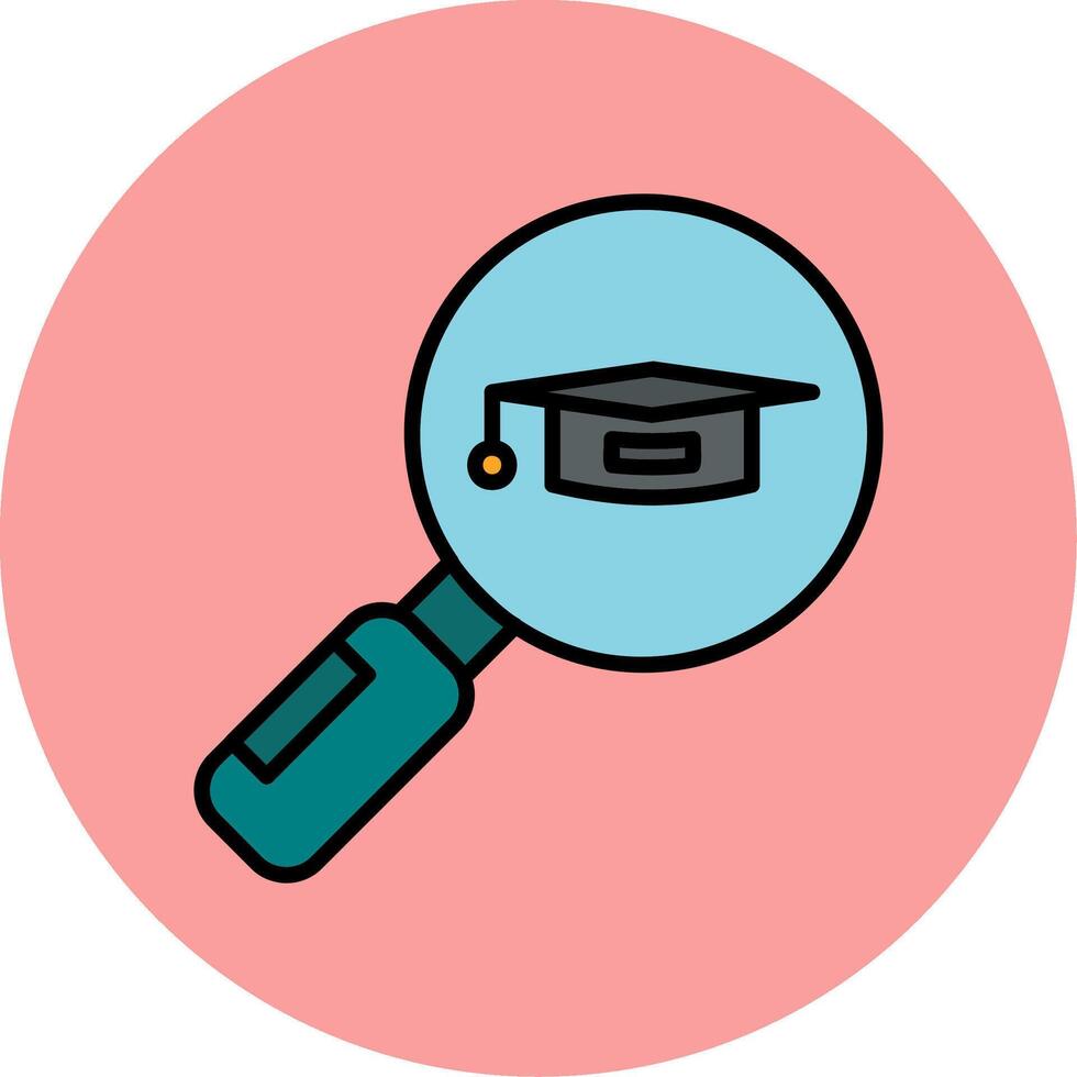 Search University Course Vector Icon