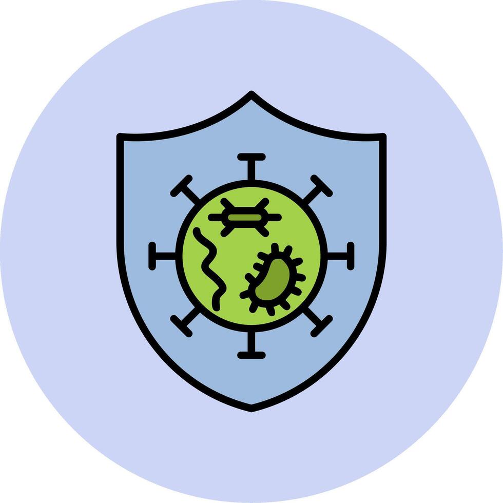 Germs Protected Vector Icon