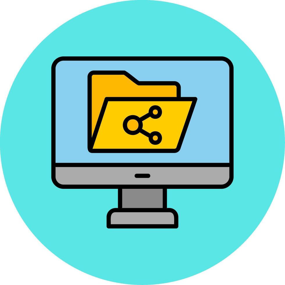 File Sharing Vector Icon