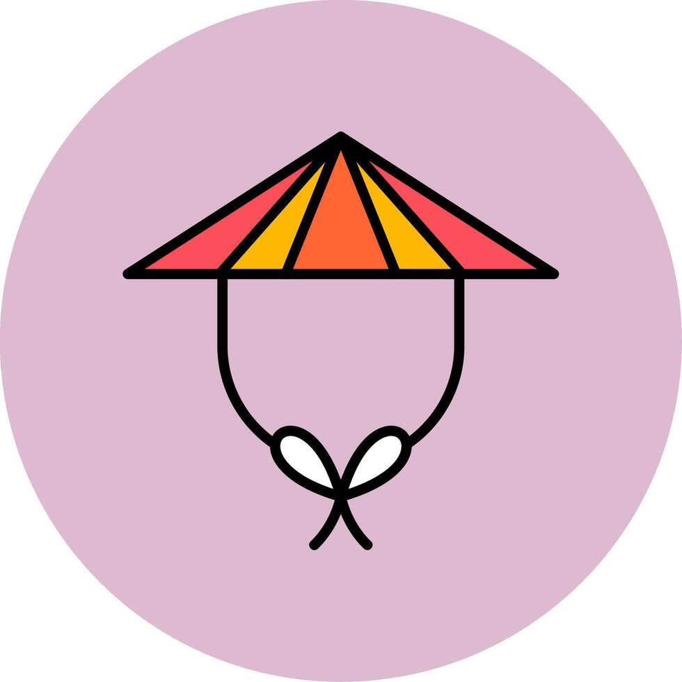 Chinese Hat Vector Icon