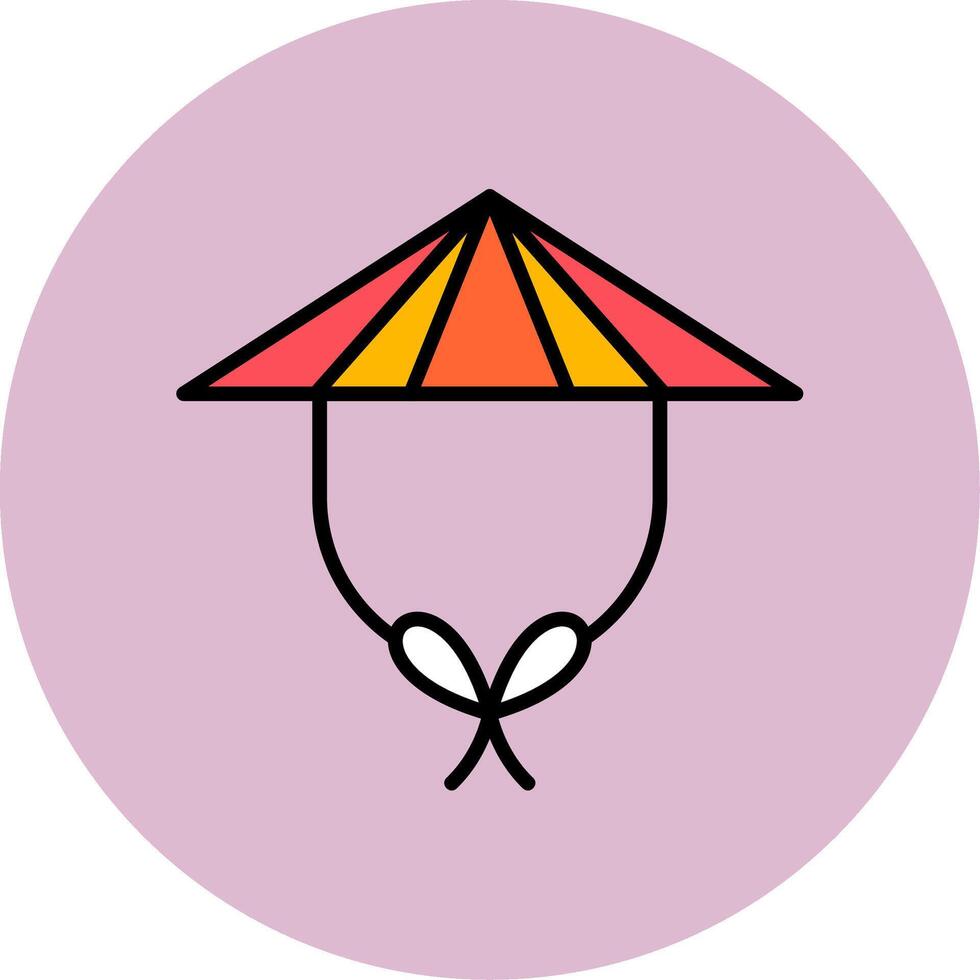 Chinese Hat Vector Icon