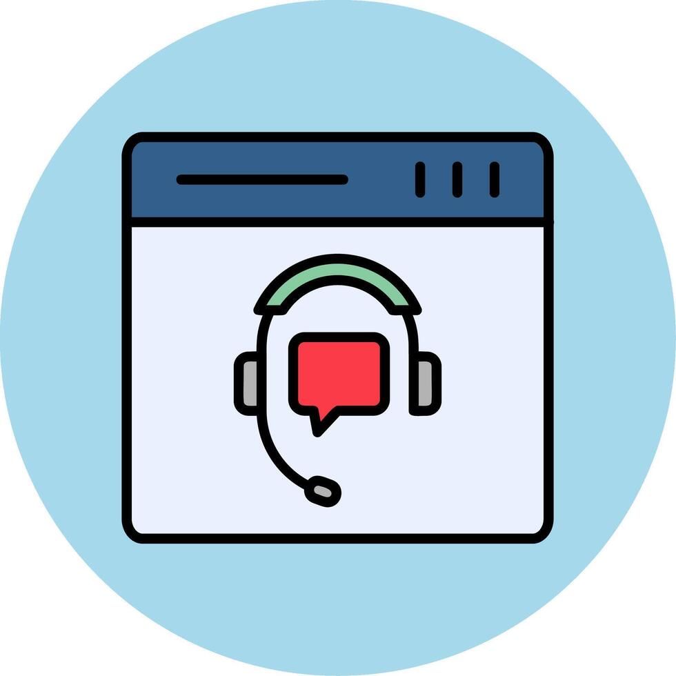 Online Support Vector Icon