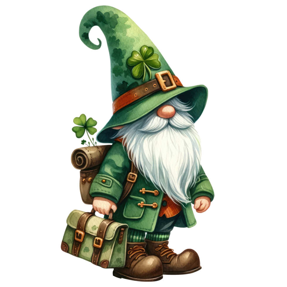 ai gegenereerd st. Patrick dag themed gnoom illustratie png