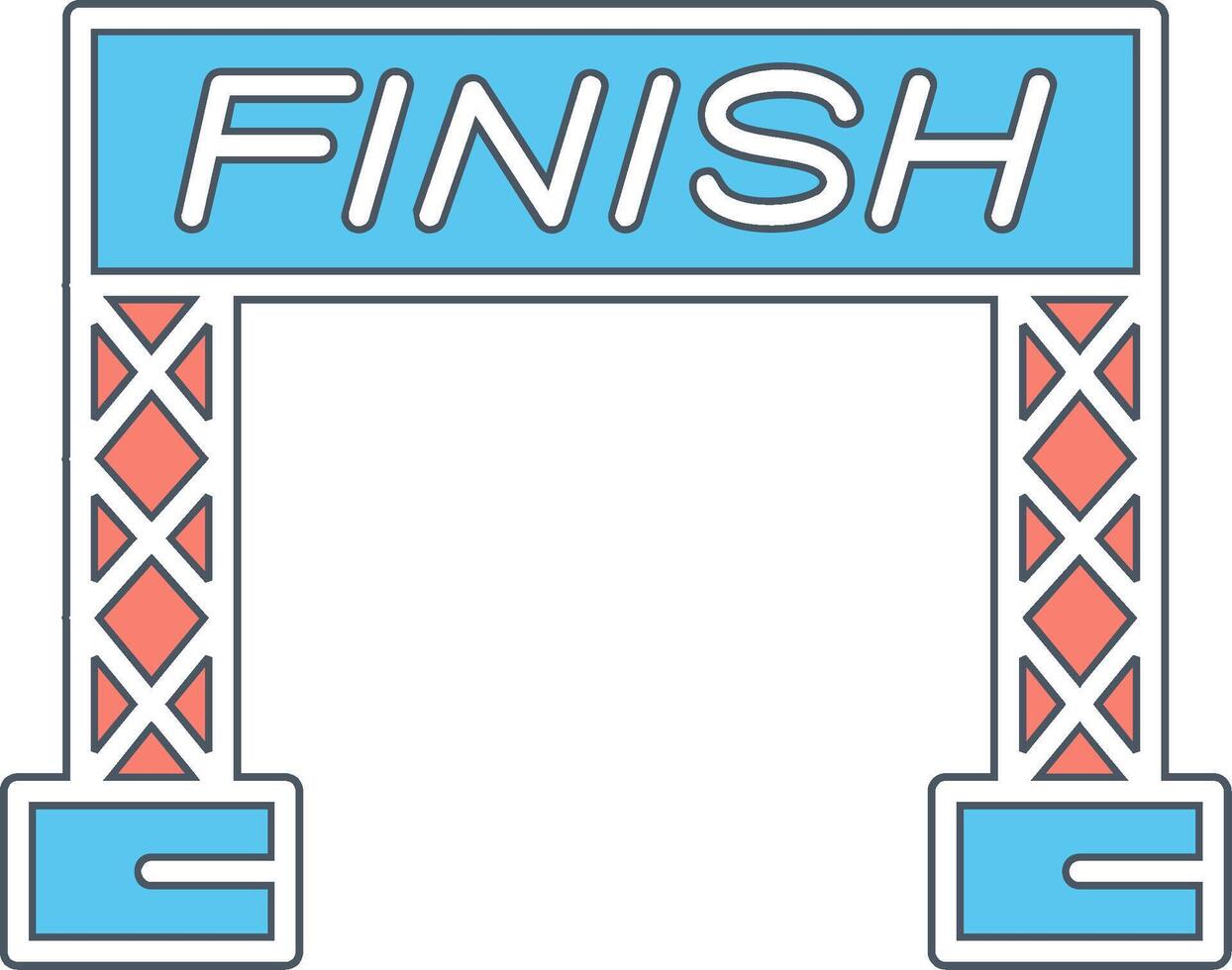 Finish Line Vector Icon