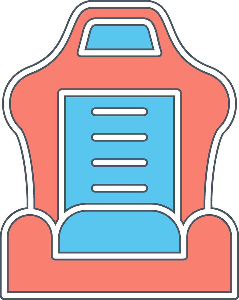 Car Seat Vector Icon