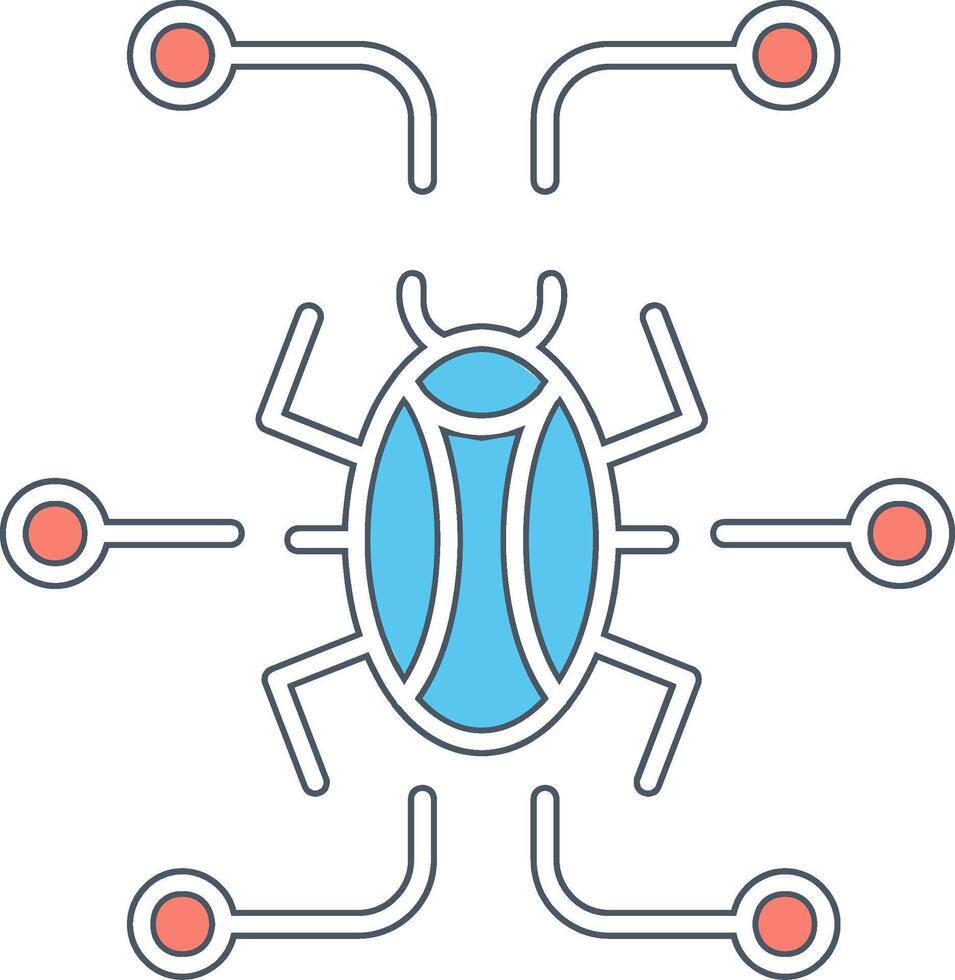 Digital virus Vector Icon